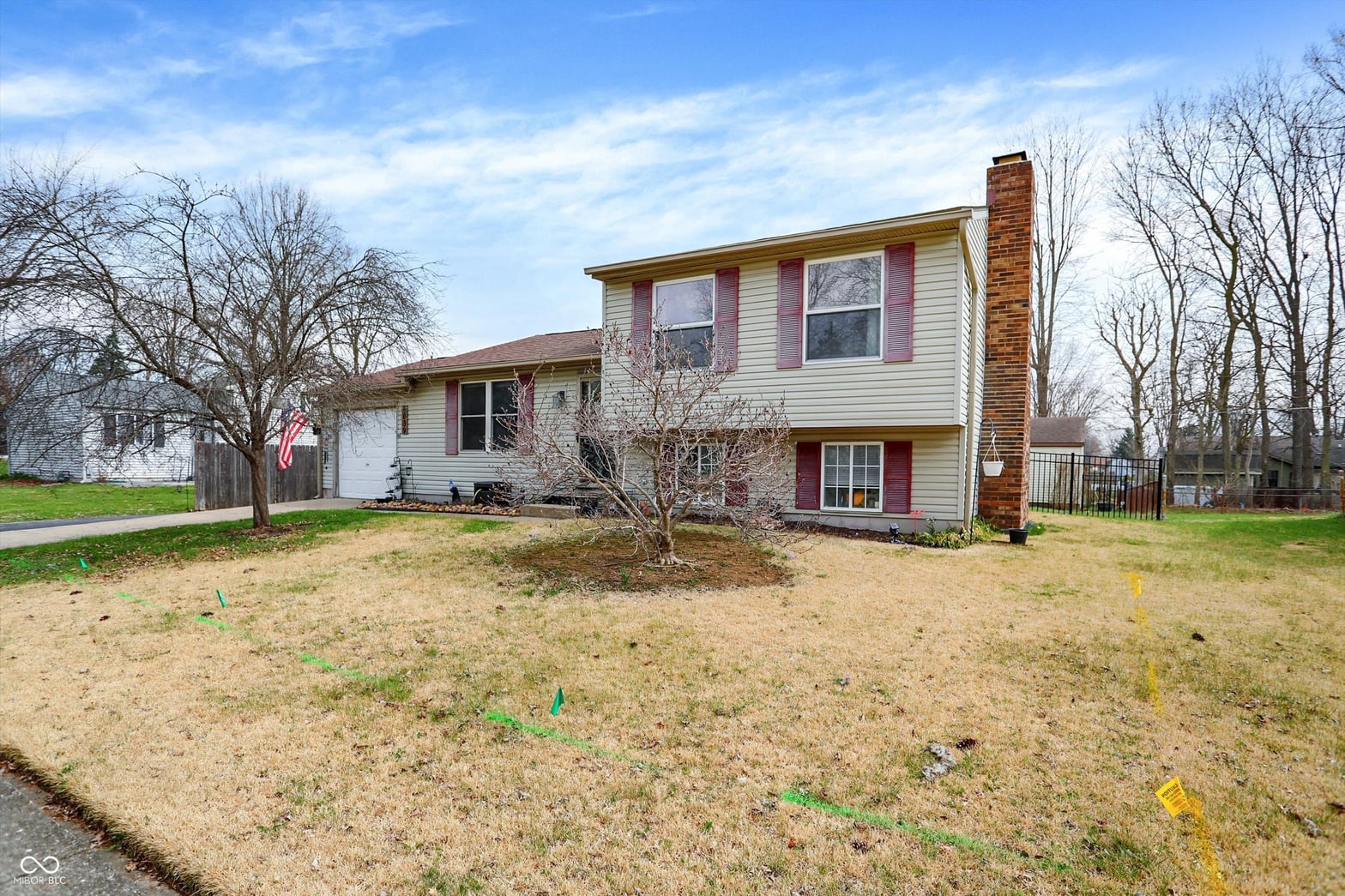 Front exterior at 6839 Chauncey Drive, Indianapolis, IN