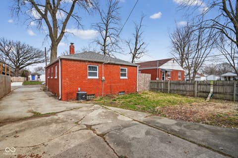 Backyard at 6063 University Avenue, Indianapolis, IN
