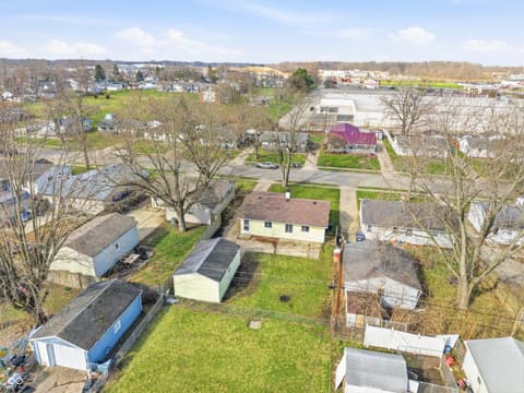 Aerial view at 2818 Apache Drive, Anderson, IN