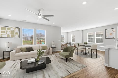 Living room at 2731 Grassy Branch Drive, Whitestown, IN