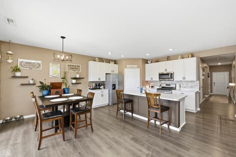 Dining room at 1593 Fairmount Drive, Greenfield, IN