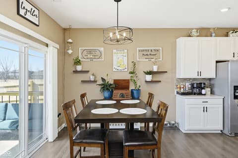 Dining room at 1593 Fairmount Drive, Greenfield, IN