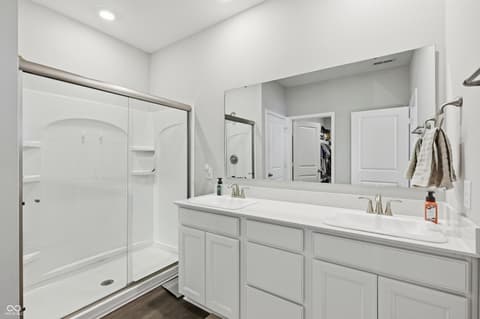 Bathroom at 1593 Fairmount Drive, Greenfield, IN