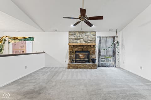 Living room at 6433 Southern Lakes Drive N, Indianapolis, IN