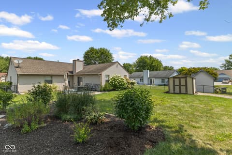 Front exterior at 6433 Southern Lakes Drive N, Indianapolis, IN