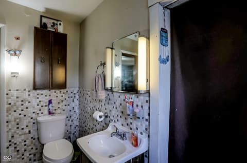 Bathroom at 202 N Monroe Street, Indianapolis, IN