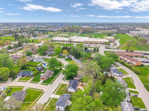 Aerial view at 18 Wilson Drive, Carmel, IN