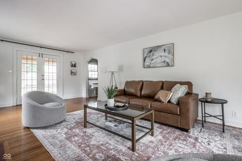 Living room at 116 W 49th Street, Indianapolis, IN