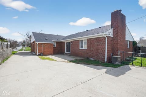 Backyard at 1618 N Shortridge Road, Indianapolis, IN
