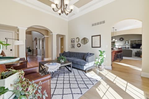 Living room at 3950 E Larry Wayne Drive, Bloomington, IN