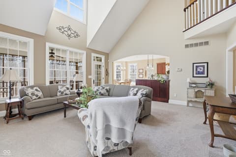 Living room at 3950 E Larry Wayne Drive, Bloomington, IN