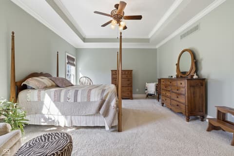 Primary bedroom at 3950 E Larry Wayne Drive, Bloomington, IN