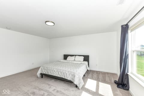 Bedroom at 17267 Hanningfield Way, Westfield, IN — Bright, spacious bedroom with abundant natural light.