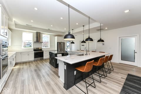 Kitchen at 17267 Hanningfield Way, Westfield, IN — Modern kitchen with large island and premium finishes.