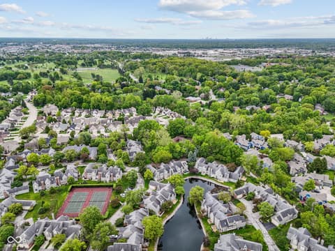 Aerial view at 6480 Watham Court, Indianapolis, IN