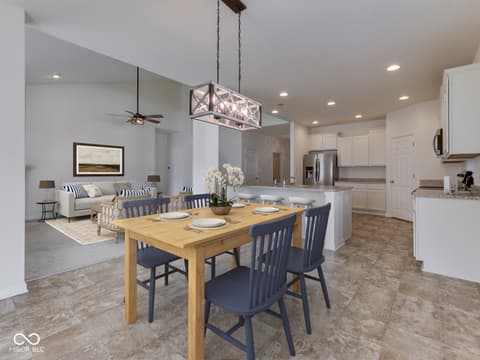 Dining room at 1810 Maplewood Court, Pendleton, IN