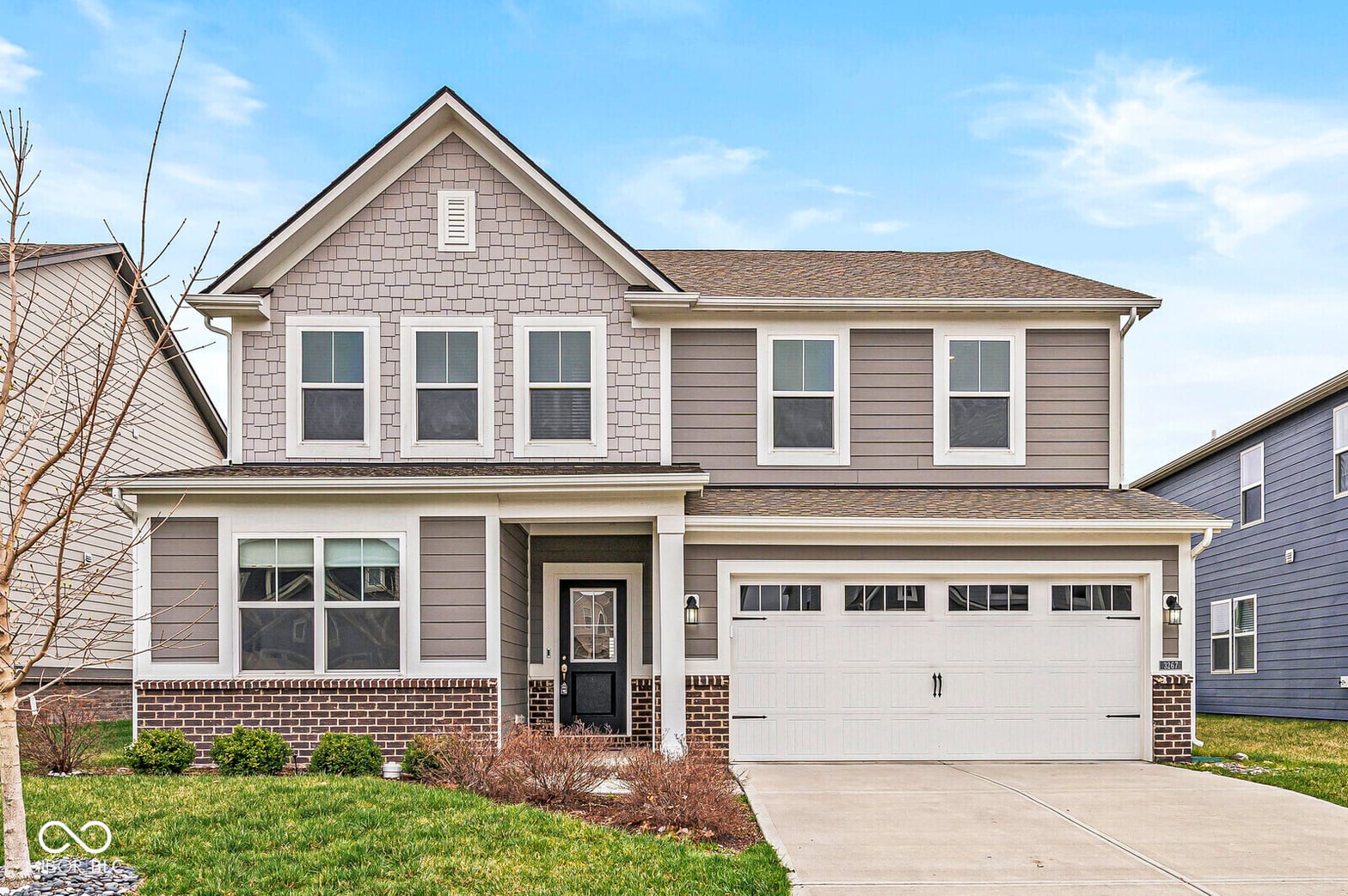 Front exterior at 3267 Emmaline Drive, Brownsburg, IN