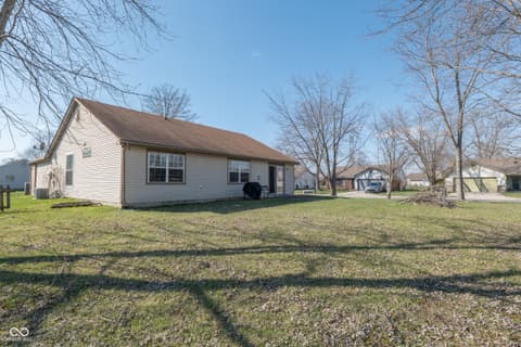 Front exterior at 1243 Winding Hart Drive, Indianapolis, IN