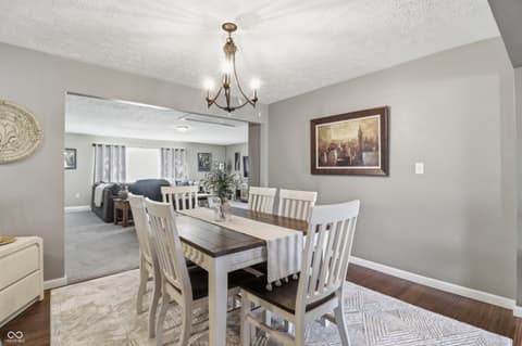 Dining room at 6880 W 100 N, Greenfield, IN
