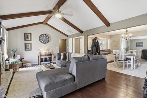 Living room at 6880 W 100 N, Greenfield, IN