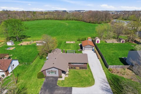 Aerial view at 6880 W 100 N, Greenfield, IN