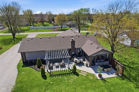 Aerial view at 6880 W 100 N, Greenfield, IN