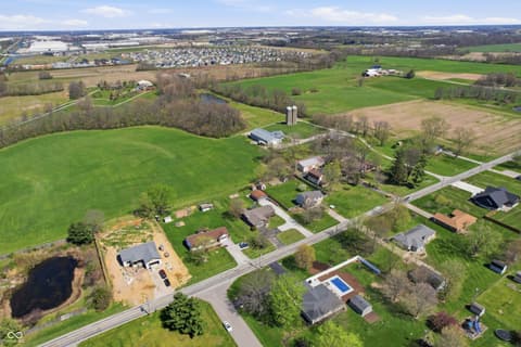 Aerial view at 6880 W 100 N, Greenfield, IN