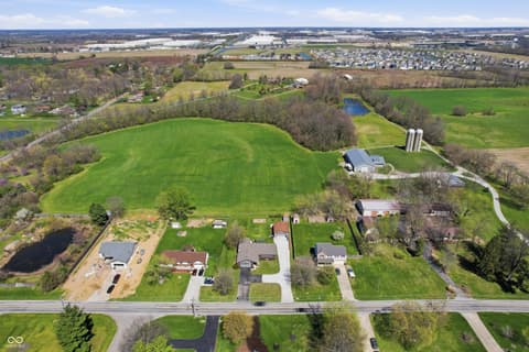 Aerial view at 6880 W 100 N, Greenfield, IN