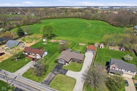 Aerial view at 6880 W 100 N, Greenfield, IN