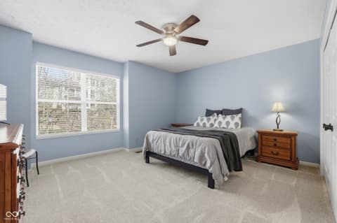 Bedroom at 8073 Lower Bay Lane, Indianapolis, IN
