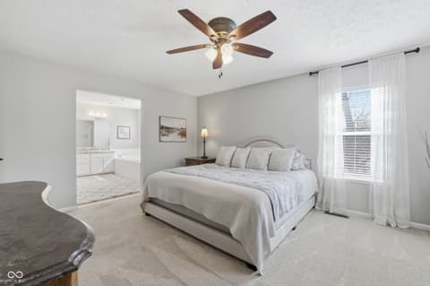 Bedroom at 8073 Lower Bay Lane, Indianapolis, IN