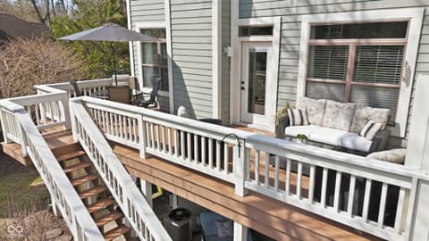 Outdoor living area at 8073 Lower Bay Lane, Indianapolis, IN