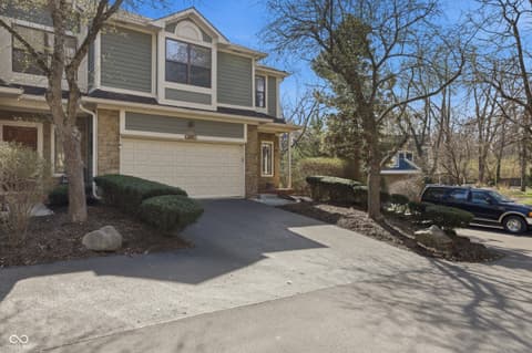 Front exterior at 8073 Lower Bay Lane, Indianapolis, IN