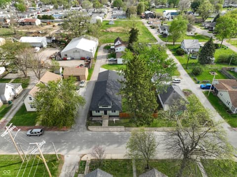 Aerial view at 523 W Pearl Street, Lebanon, IN