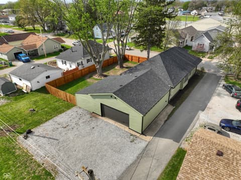 Aerial view at 523 W Pearl Street, Lebanon, IN