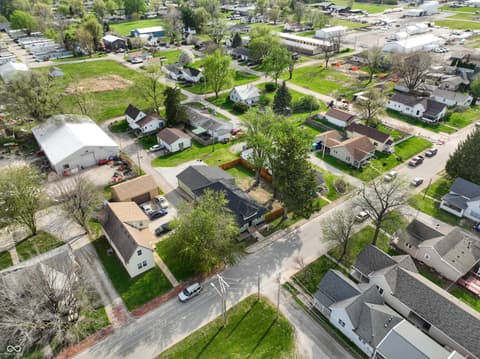 Aerial view at 523 W Pearl Street, Lebanon, IN