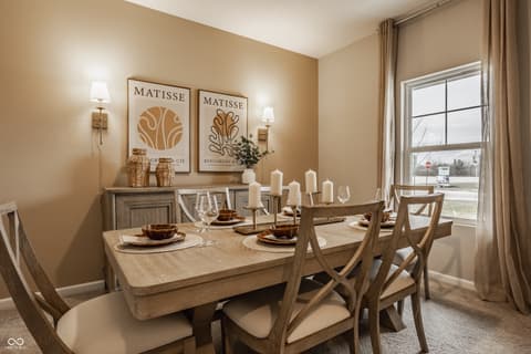 Dining room at 1730 Fair Weather Drive, Pendleton, IN