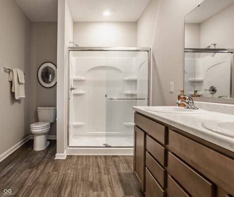 Primary bathroom at 1730 Fair Weather Drive, Pendleton, IN