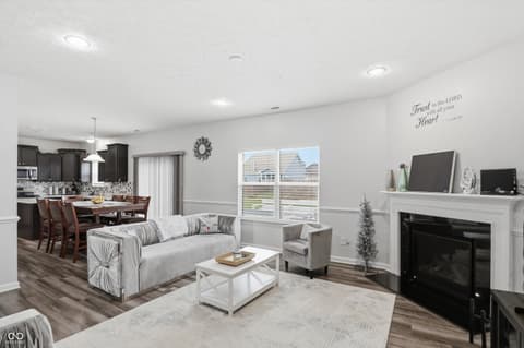 Living room at 2268 Maple Stone Lane, Greenwood, IN