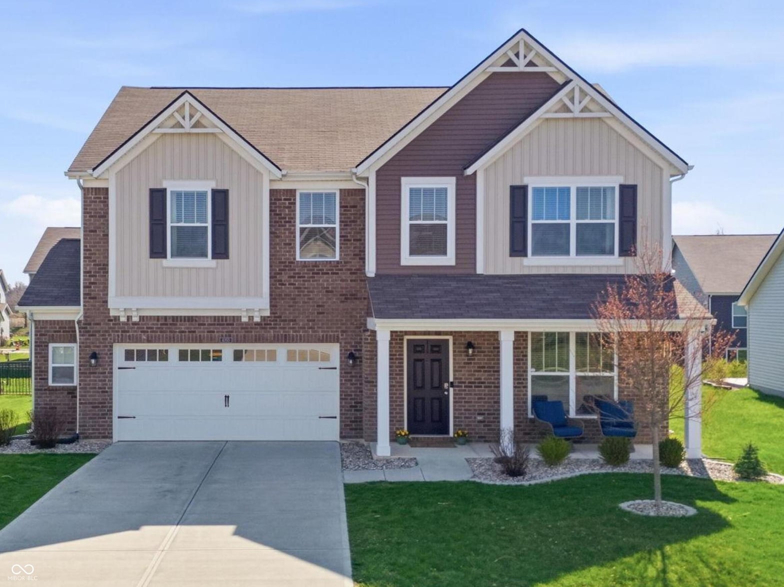 Front exterior at 4355 Homestead Drive, Whitestown, IN