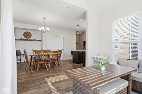 Dining room at 4355 Homestead Drive, Whitestown, IN