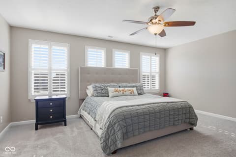 Primary bedroom at 4355 Homestead Drive, Whitestown, IN