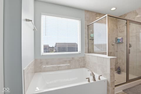 Primary bathroom at 4355 Homestead Drive, Whitestown, IN