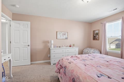 Bedroom at 4355 Homestead Drive, Whitestown, IN