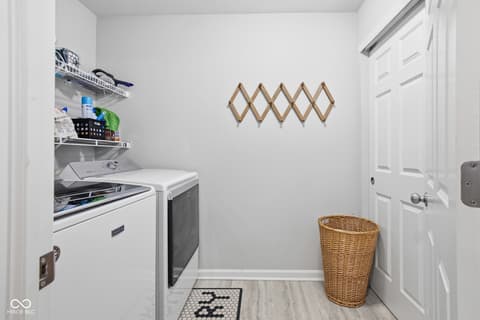 Laundry room at 4355 Homestead Drive, Whitestown, IN