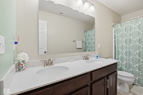 Bathroom at 4355 Homestead Drive, Whitestown, IN