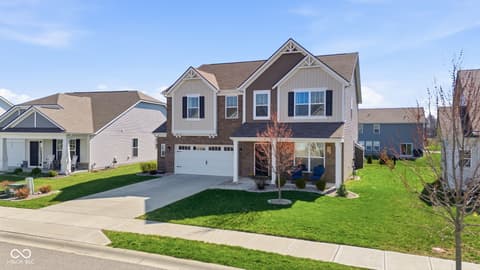 Front exterior at 4355 Homestead Drive, Whitestown, IN