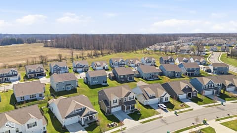 Aerial view at 4355 Homestead Drive, Whitestown, IN