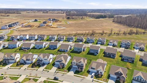 Aerial view at 4355 Homestead Drive, Whitestown, IN