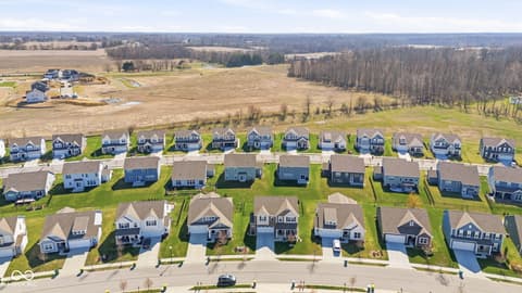Aerial view at 4355 Homestead Drive, Whitestown, IN